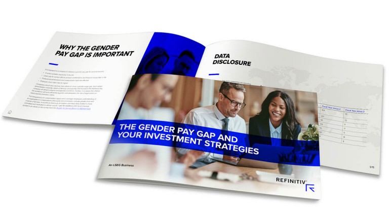 Front cover image of the gender pay gap and your investment strategies document