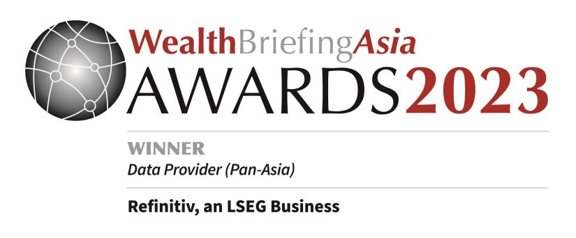 Wealth Briefing Asia Awards 2023. Winner. Category. Data Provider (Pan-asia)