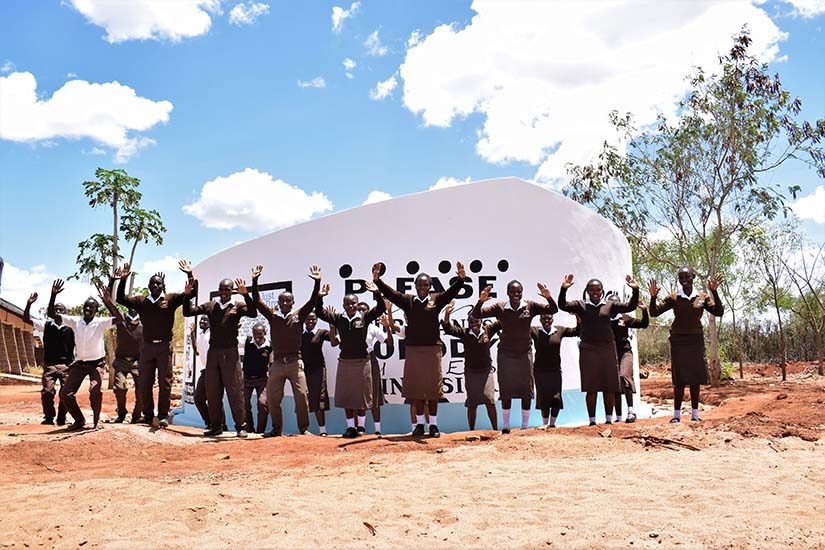 Photo: students at Kathyaka Secondary school