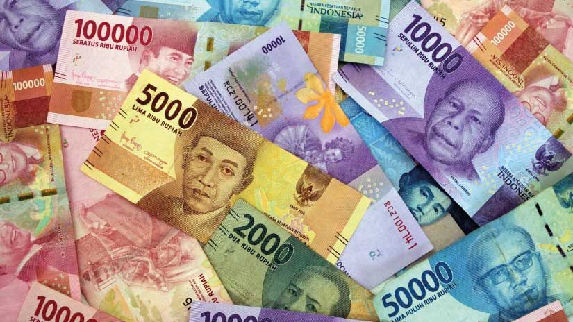 Indonesian rupiah currency of Indonesia bank notes background
