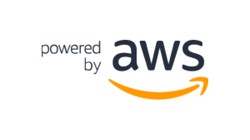 powered by AWS logo
