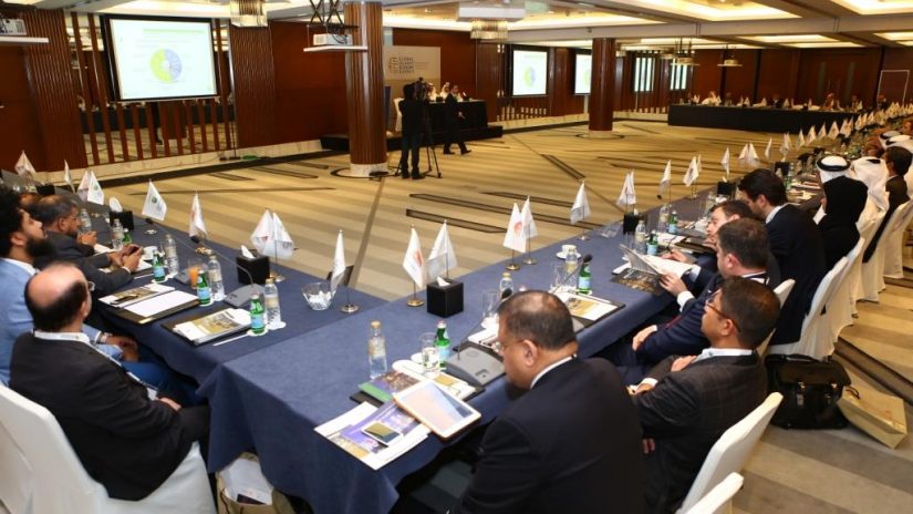 Attendees sat round the table at an Islamic finance round table event