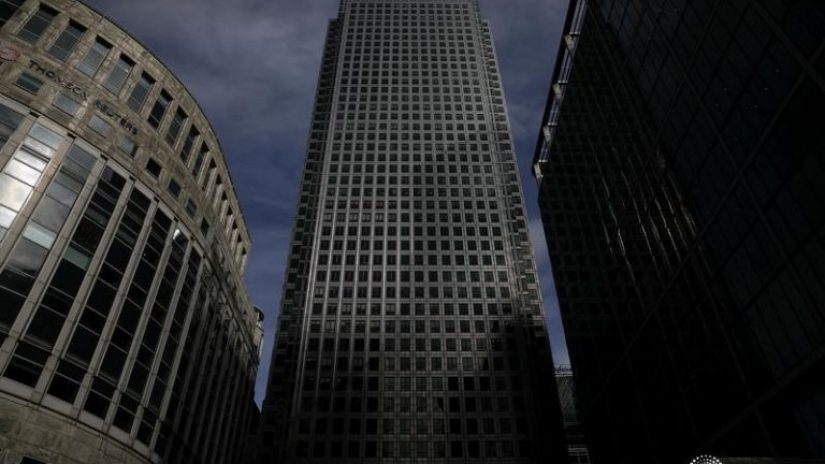 View of buildings at the Canary Wharf financial district in London, Britain