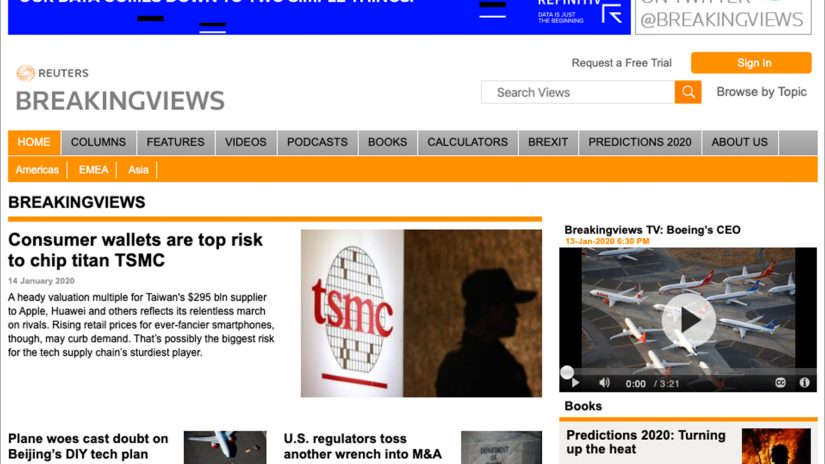 Reuters Breakingviews screenshot