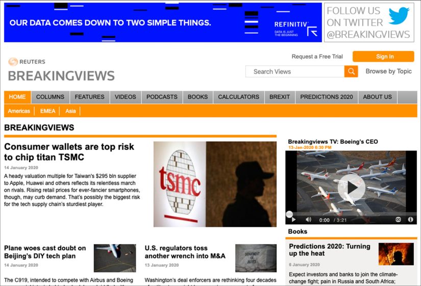 Reuters Breakingviews screenshot